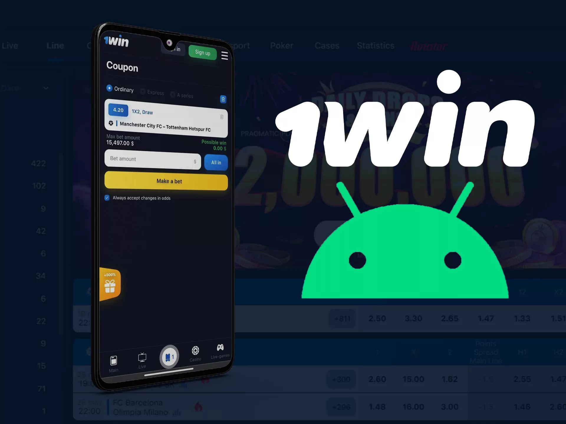 1Win Andriod